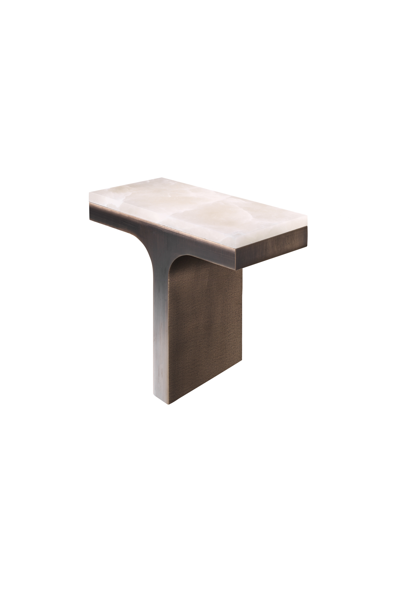 Applique VIRGA 150 LEFT en bronze patiné by Marion Steinmetz, Entrelacs
