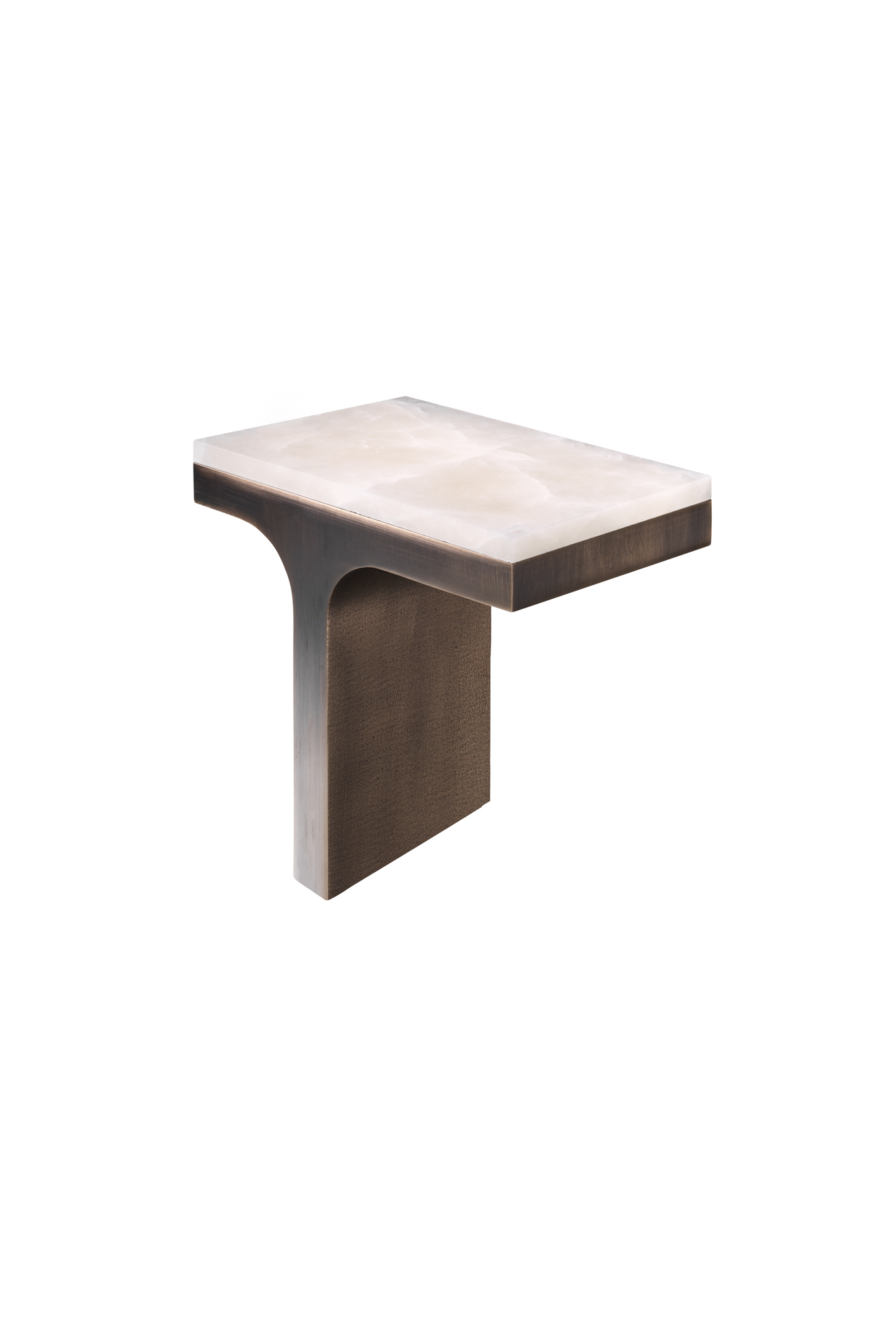 Applique VIRGA 150 RIGHT en bronze patiné by Marion Steinmetz, Entrelacs